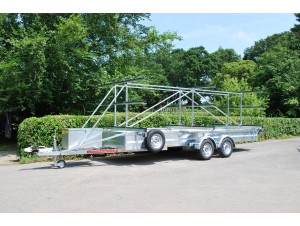 TC 2000 HDG 3x9 Rowing Boat Trailer 